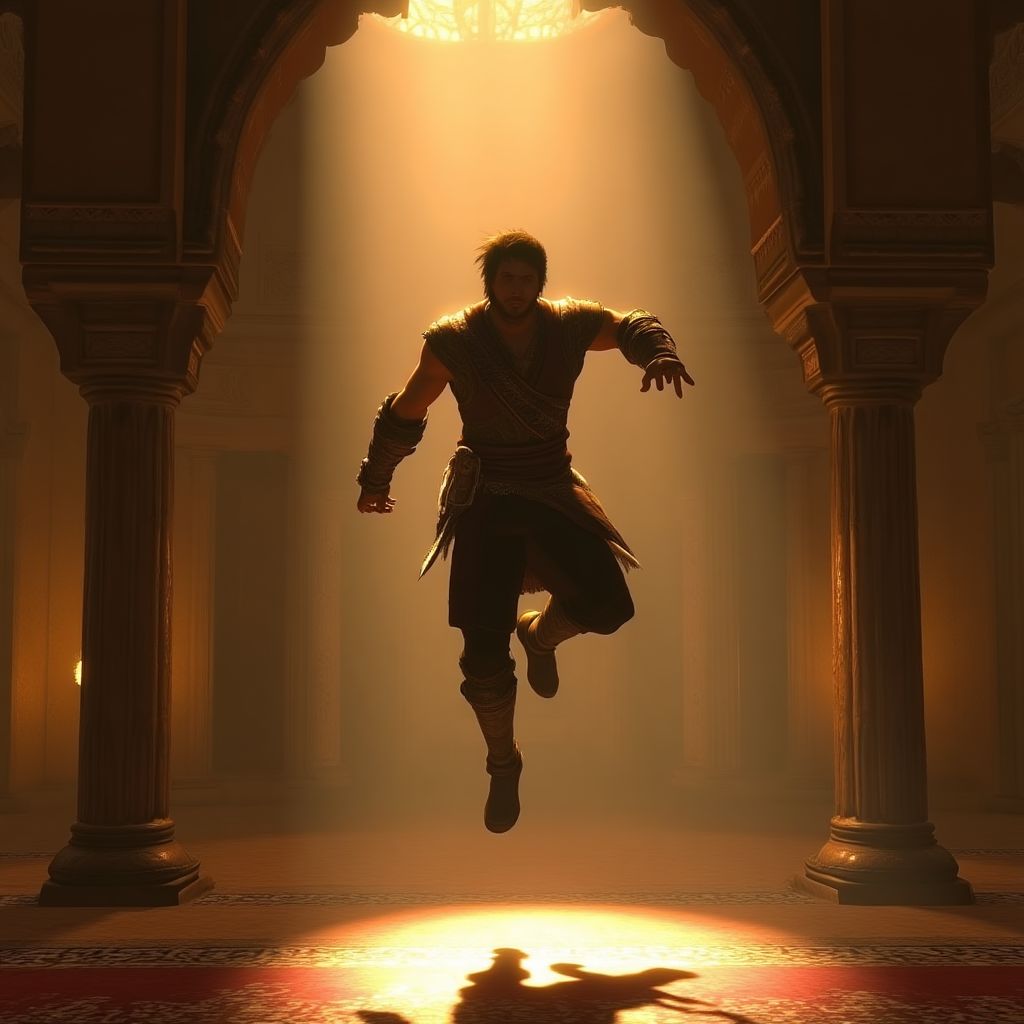 Prince of Persia acrobatic platforming sequence